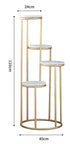 Metal planter stand with 4 self